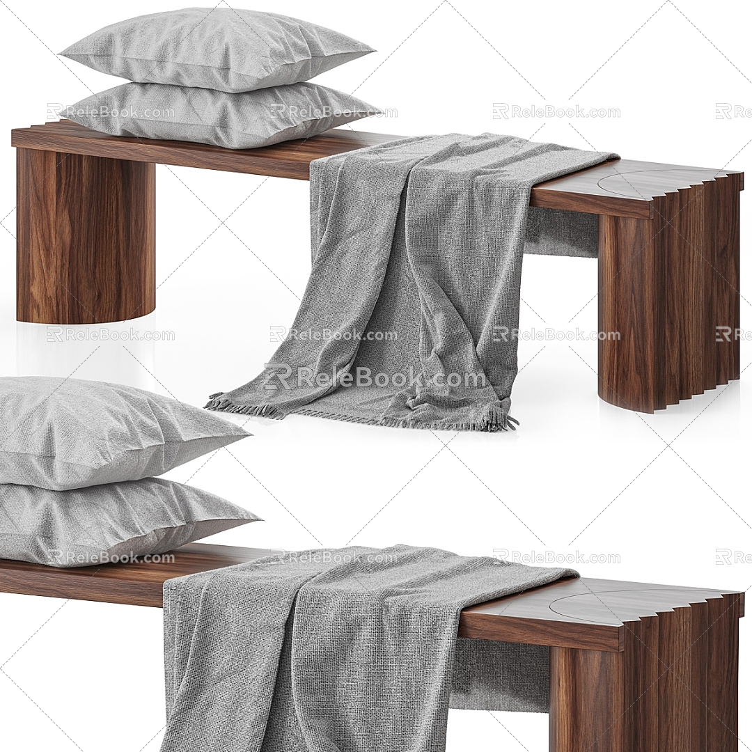 Casual bench 3d model