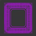 Intricate Colorful Geometric Mosaic Decorative Ceiling With Symmetrical Patterns And Border Design