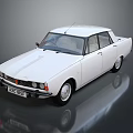 Classic White Vintage Car With Retro Exterior Design And Sleek Body Lines