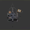 Turret Machine Gun Heavy Machine Gun Turret Sci-fi Tower Defense Game Tower Defense Sci-fi Turret Game Turret 3d model