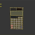 Modern Electronic Calculator With Digital Display Numeric Keypad And Function Keys