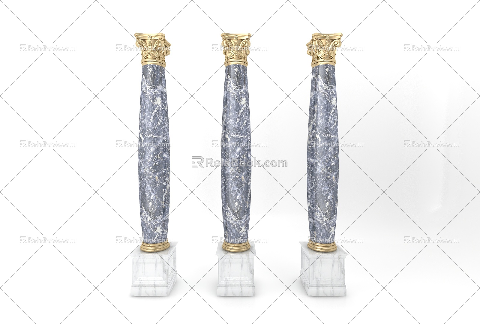 European Roman Column 3d model