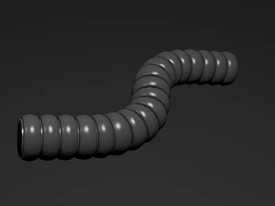 Pipeline Pipe Wire 3d model Pipeline Pipe Wire 3d model