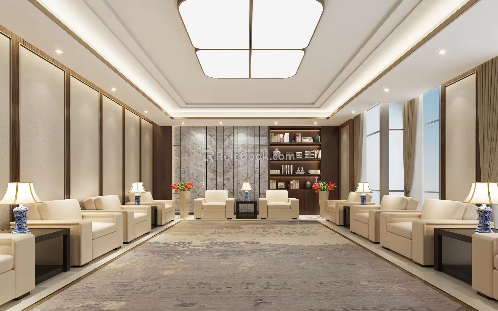 Luxury Reception Room Group VIP Reception Room 3d model