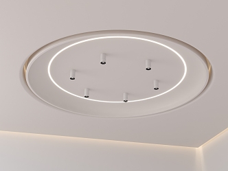 Home Silent Wind Round Ceiling Cream Style Round Ceiling Bedroom Ceiling Study Ceiling Restaurant Ceiling 3d model