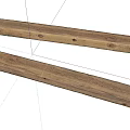 Natural Stone Wood Decorative Strips With Rustic Wood Grain And Smooth Surface