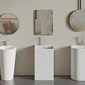 Modern Column Basin Washbasin 3d model