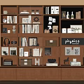 Middle Style Bookcase 3d model