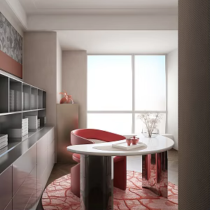 Modern study 3d model