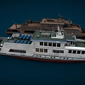 Modern White Yacht Exterior With Multiple Decks And Large Glass Windows