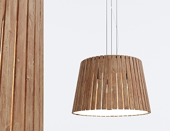 Nordic Chandelier Solid Wood Chandelier 3d model