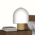 Dior Table Lamp Mushroom Table Lamp Books Bedside Table 3d model