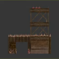 Tower defense sentry tower air defense watchtower observatory tower loft 3d model