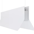 Sleek Modern Black Linear Pendant Light with Minimalist Design Hanging in Contemporary Dining Room