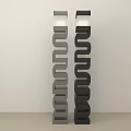 Tall Modern Spiral Floor Lamps In Gray And Black With Unique Design