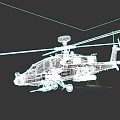 Advanced Military Helicopter With Rotor Radar Weapon Systems And Cockpit