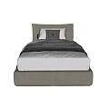 Modern Single Bed 3d model