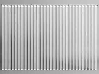 Modern Silver Vertical Blinds With Sleek Design For Window Privacy And Decoration 3d model