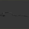 3D Rendered Dinosaur Skeleton Showing Skeletal Organs And Bone Structure Details