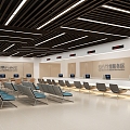 Modern Service Center Integrated Management Service Center Hall 3d model