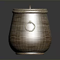 Handwoven Wicker Storage Basket With Lid For Home Organizing And Decorative Use