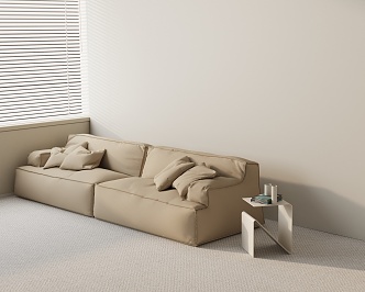 Three-seat sofa 3d model