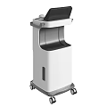 Professional Medical Device with Digital Display Mobile Wheels Treatment Handle and Accompanying Stool