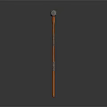Durable Hardware Hammer With Orange Wooden Handle And Metal Head For Professional Use