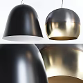 Modern Black And Gold Metal Chandelier With Sleek Glossy Finishes And Unique Shapes