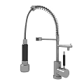 Contemporary Stainless Steel Shower Head with Flexible Hose and Handheld Mount Design