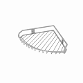 Stainless Steel Bathroom Shower Storage Rack With Grid Design For Toiletries