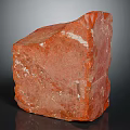 Red Natural Stone Block With Rough Surface And Natural Texture For Wood And Stone Design