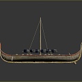 Boat Small Wooden Boat Fishing Boat Speedboat 3d model