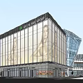 BeiDou Group Modern Office Building With Glass Facade And Commercial Area Design