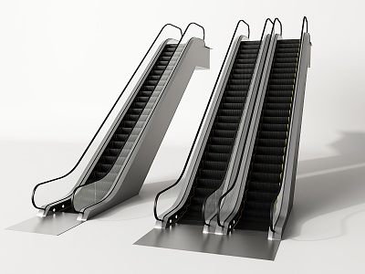 modern elevator escalator elevator 3d model