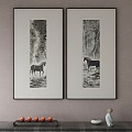 New Chinese Decorative Painting 3d model