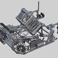 Heavy Duty Industrial Equipment Featuring Metal Frame Rotating Joints And Hydraulic Components