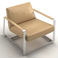 Modern Single Sofa Casual Sofa 3d model