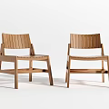 Modern Wooden Dining Chairs With Slat Back Design And Sturdy Structure