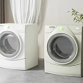 Modern washing machine drum washing machine combination 3d model