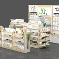Cosmetic And Skincare Display Shelves With Tiered Design For Retail Stores