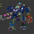 Modern Robot Mech Warrior Mech Soldier Machine Battlearm Mechanical Battlearm 3d model