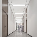 Averade Corridor Office Corridor Entrance Hall Office Space 3d model