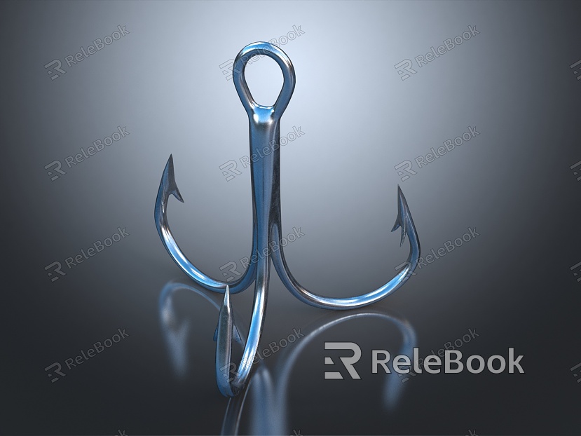 Modern Iron Hook Hook Triangular Hook Fish Hook model