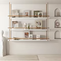 Modern Bookshelf Books 3d model