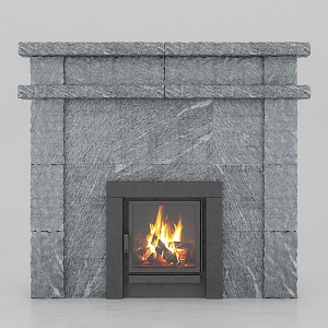 Fireplace stove 3d model