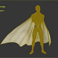 One Punch Man Saitama Character In Beige Outfit With White Cape