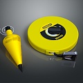 Tape ruler iron tape measure tool measuring tool hardware 3d model