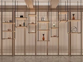 New Chinese Decorative Rack 3d model