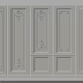 Decorative Wall Panels Featuring Various Ornate Patterns And Classic Designs 3d model
